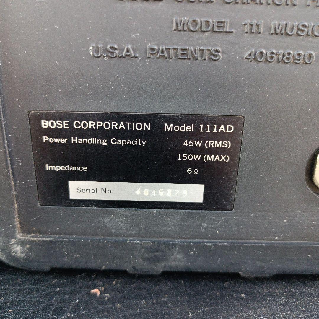 BOSE 111ADスピーカーペア　 ボックス型 ブラック