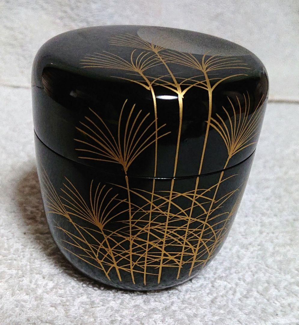 茶道具棗　木箱付きA434