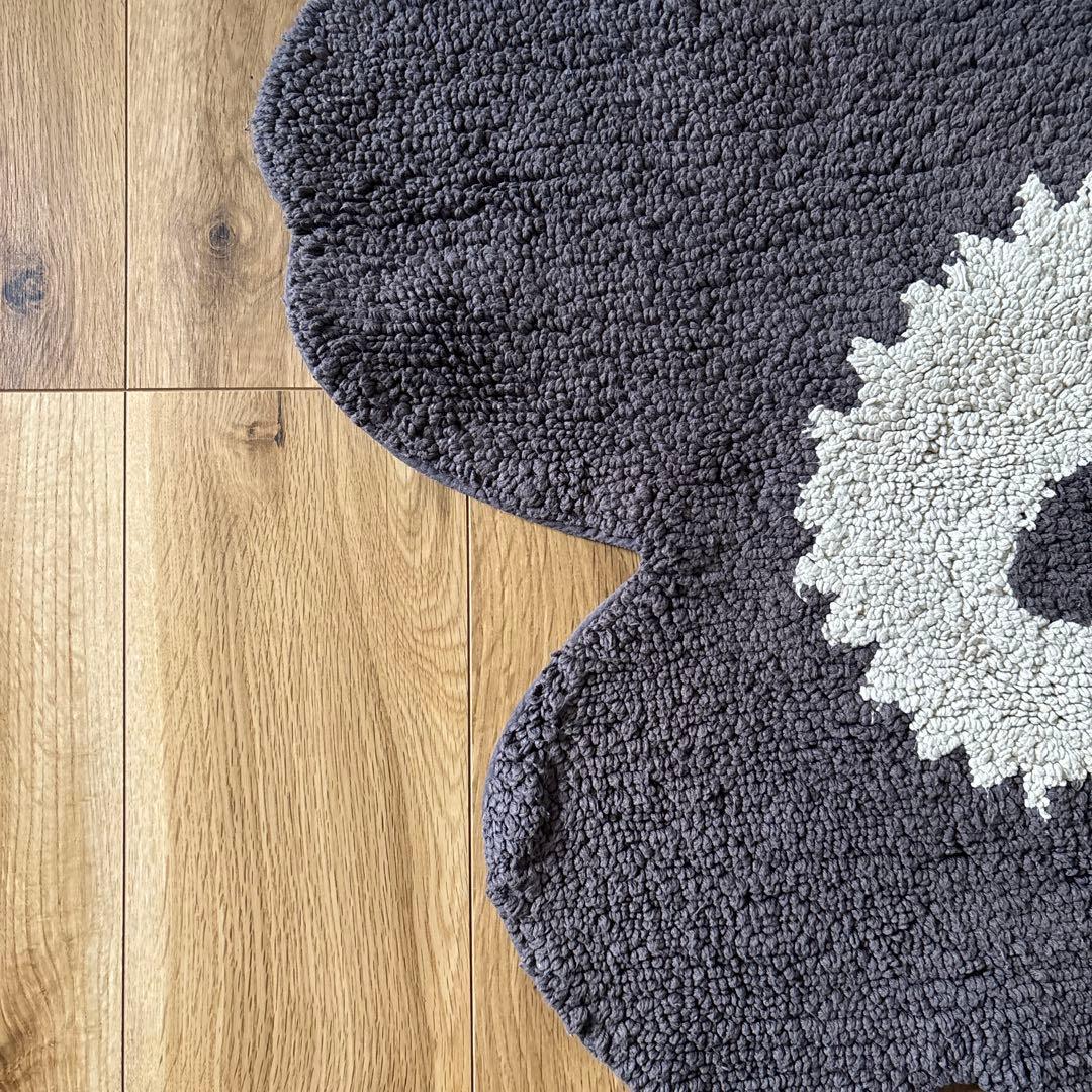 marimekko マリメッコ UNIKKOバスマット ダークグレー