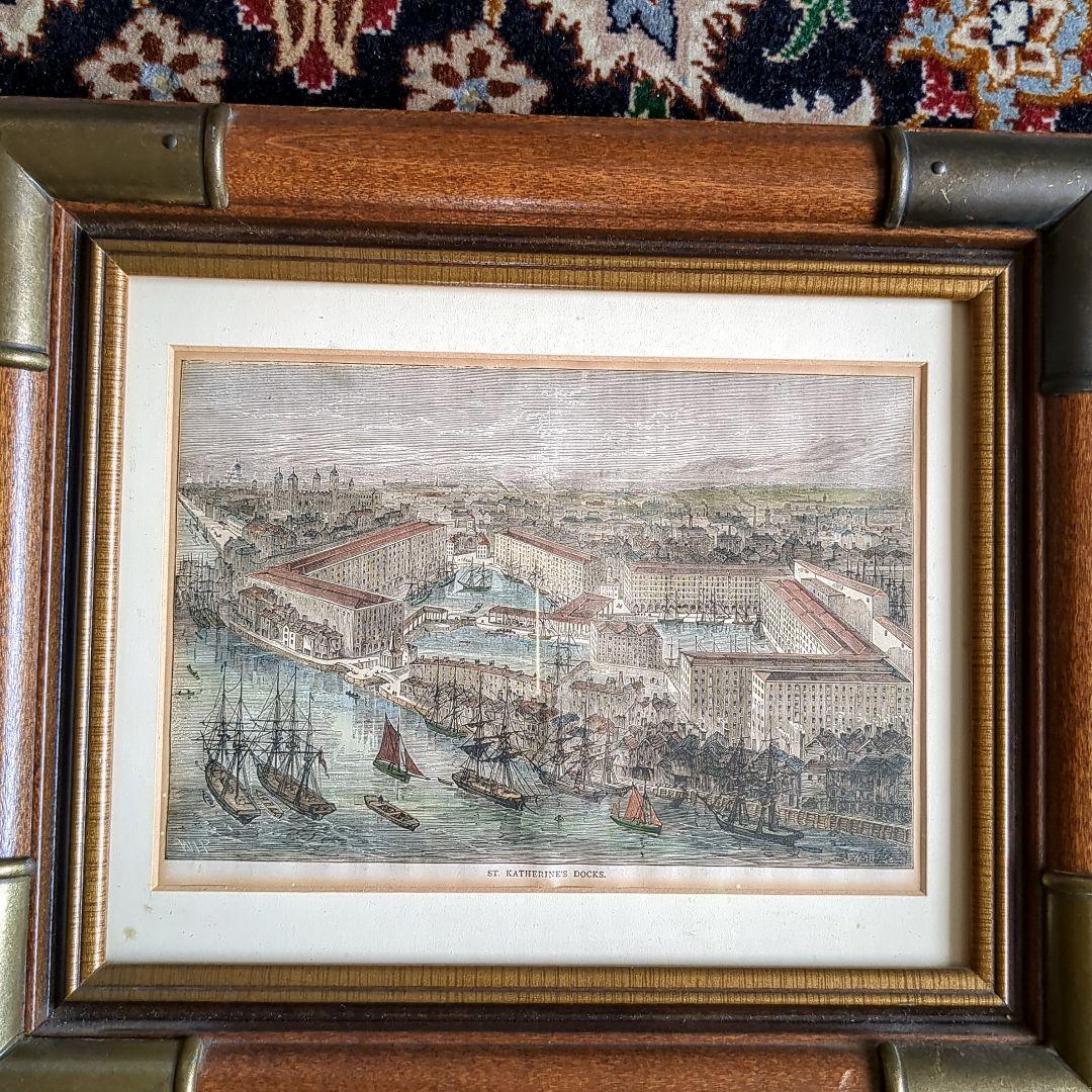 英国　アンティーク額装品