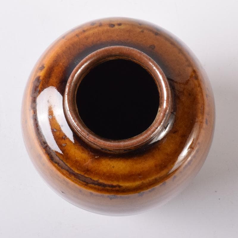 茶道具　瀬戸焼　茶入　仕覆・時代箱付　V　7590