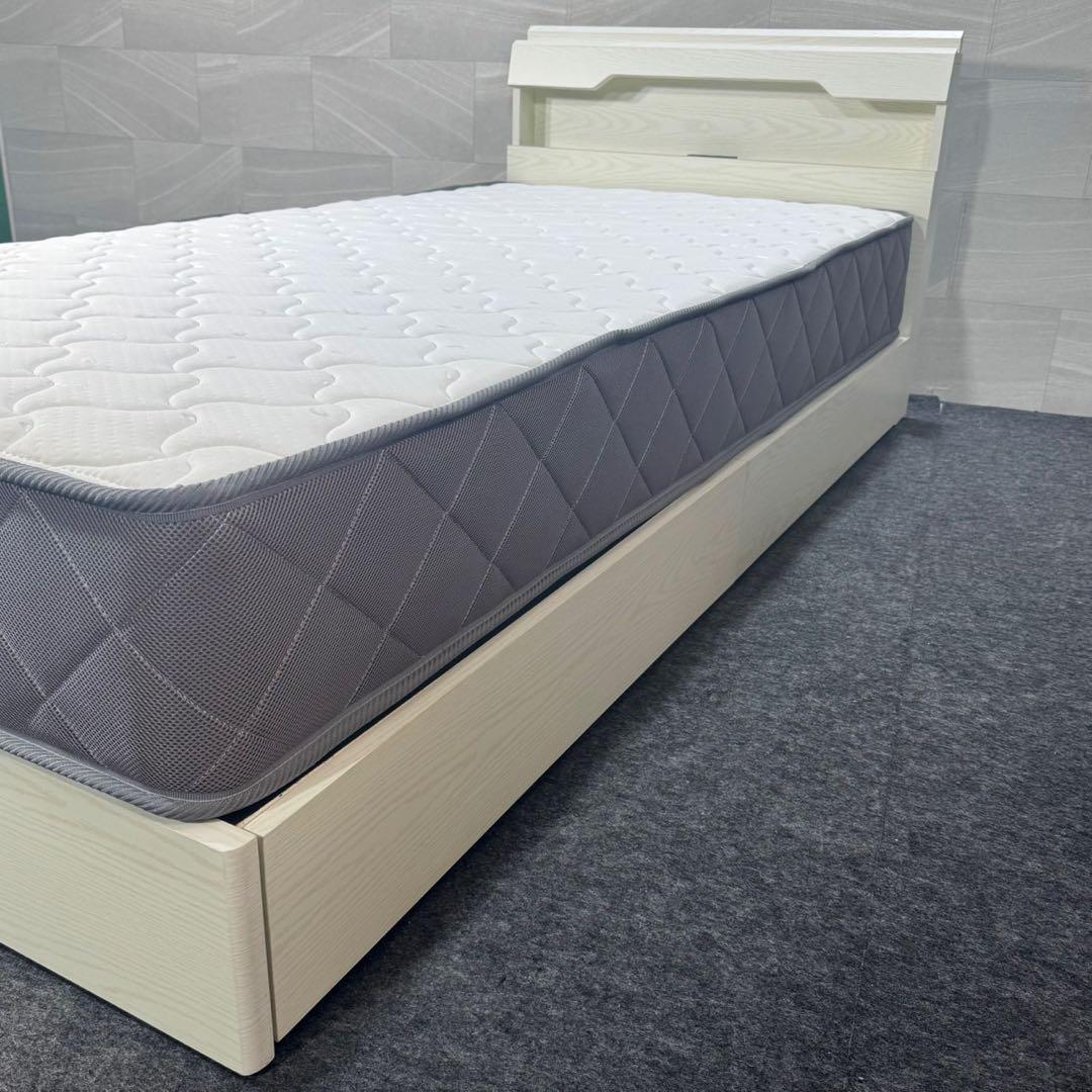 シングルベッド マットレス フレームセット 収納付き 格安 お得 d4074