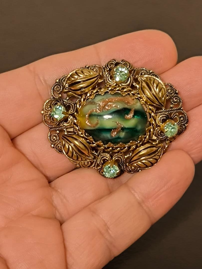 美しい ヴィンテージ 西ドイツ ブローチ West Germany