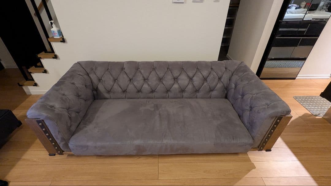 UPTOWN、プーリーソファー3人掛、モダン 、 グレーソファ