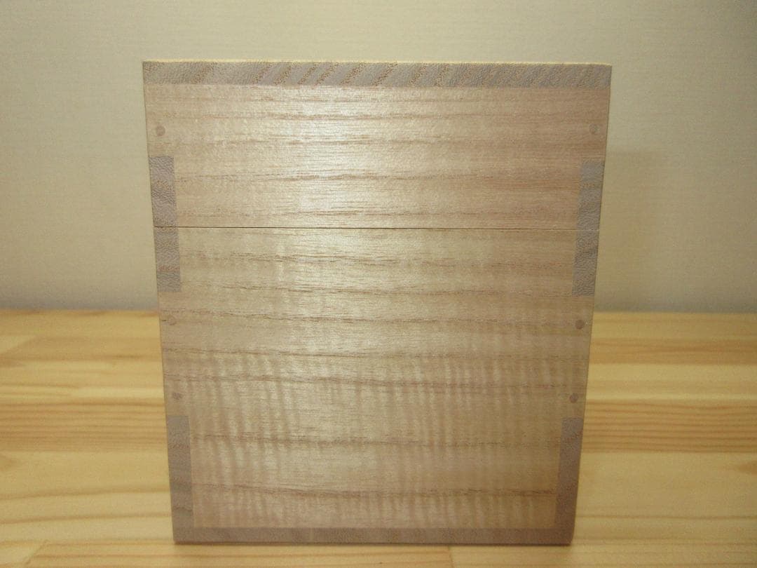 送料込【逢絢亭・新品】茶道具 三ツ入茶通箱 表流好 木地 木製 紙箱入り