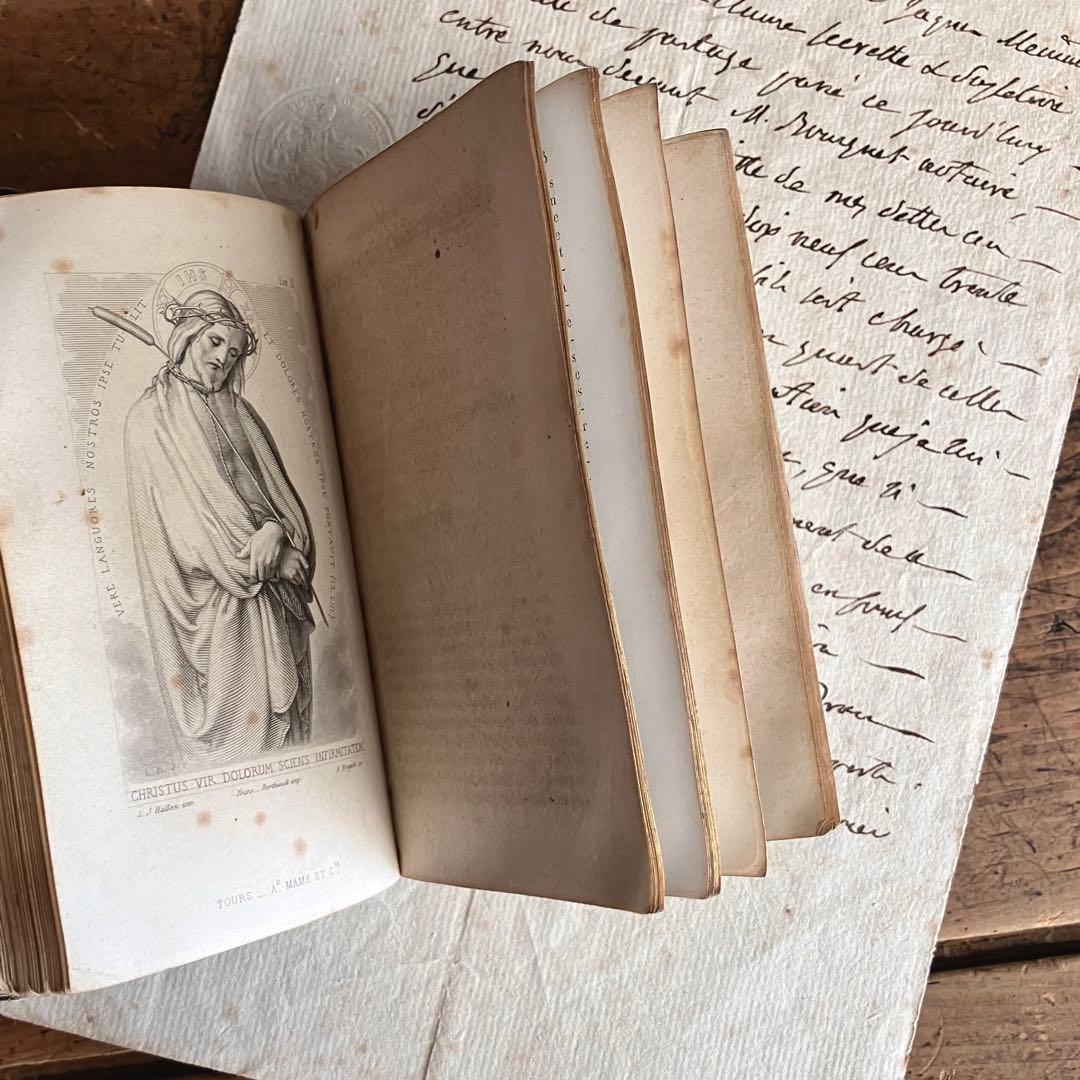 フランス アンティーク 祈祷書 missel 古書