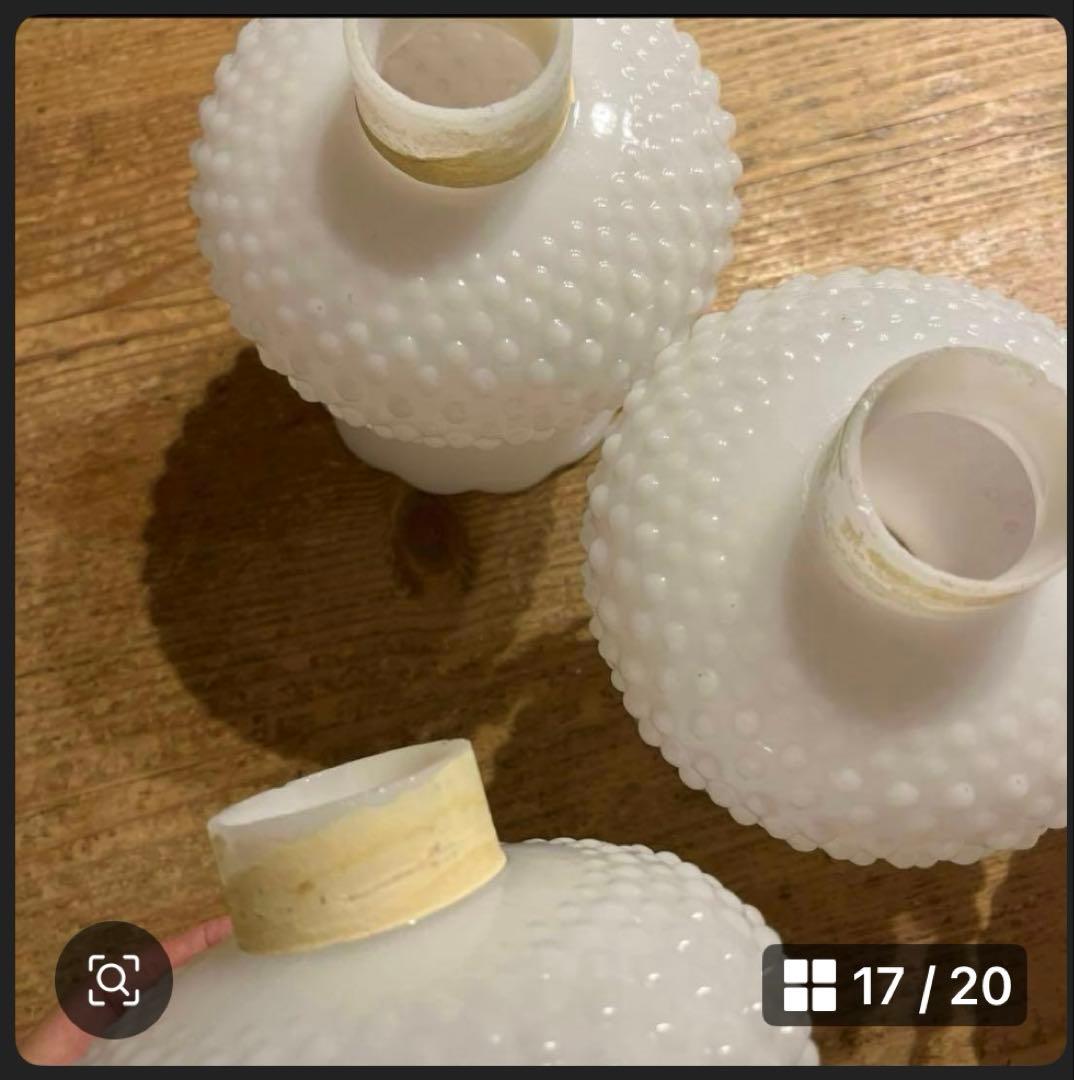 アンティーク　ミルクガラスシェード シャンデリア 5灯 天井照明　新居