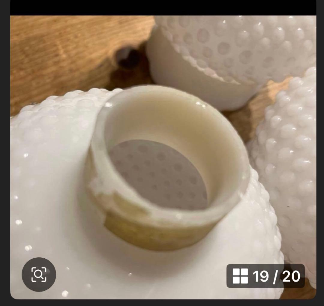 アンティーク　ミルクガラスシェード シャンデリア 5灯 天井照明　新居