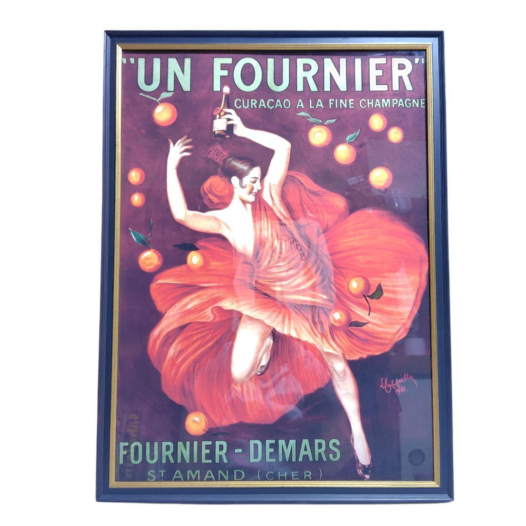 ヴィンテージ広告ポスター 額縁 アンフルニエ シャンパーニュ