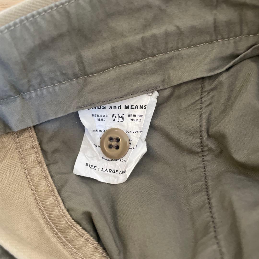 ENDS and MEANS ベージュ チノパン