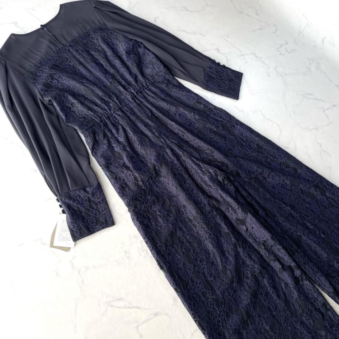 【新品】LERURE リルアー オールインワン パンツドレス ネイビー M
