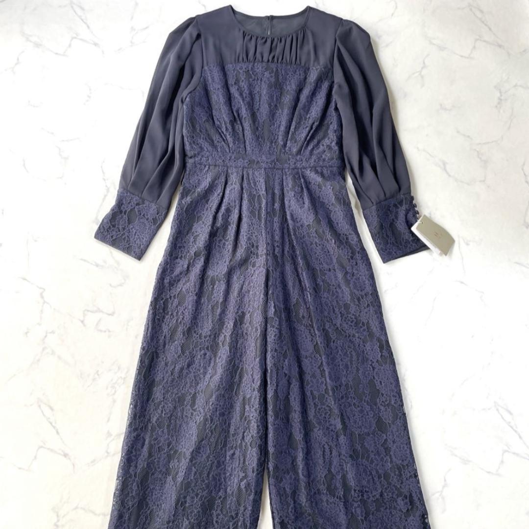 【新品】LERURE リルアー オールインワン パンツドレス ネイビー M