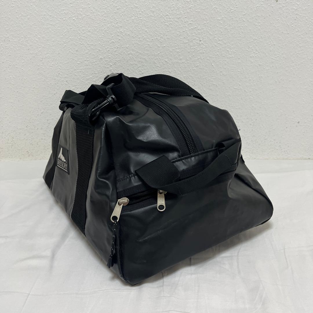 GREGORY 旧ロゴ　ブラックターポリン　ボストンバッグ