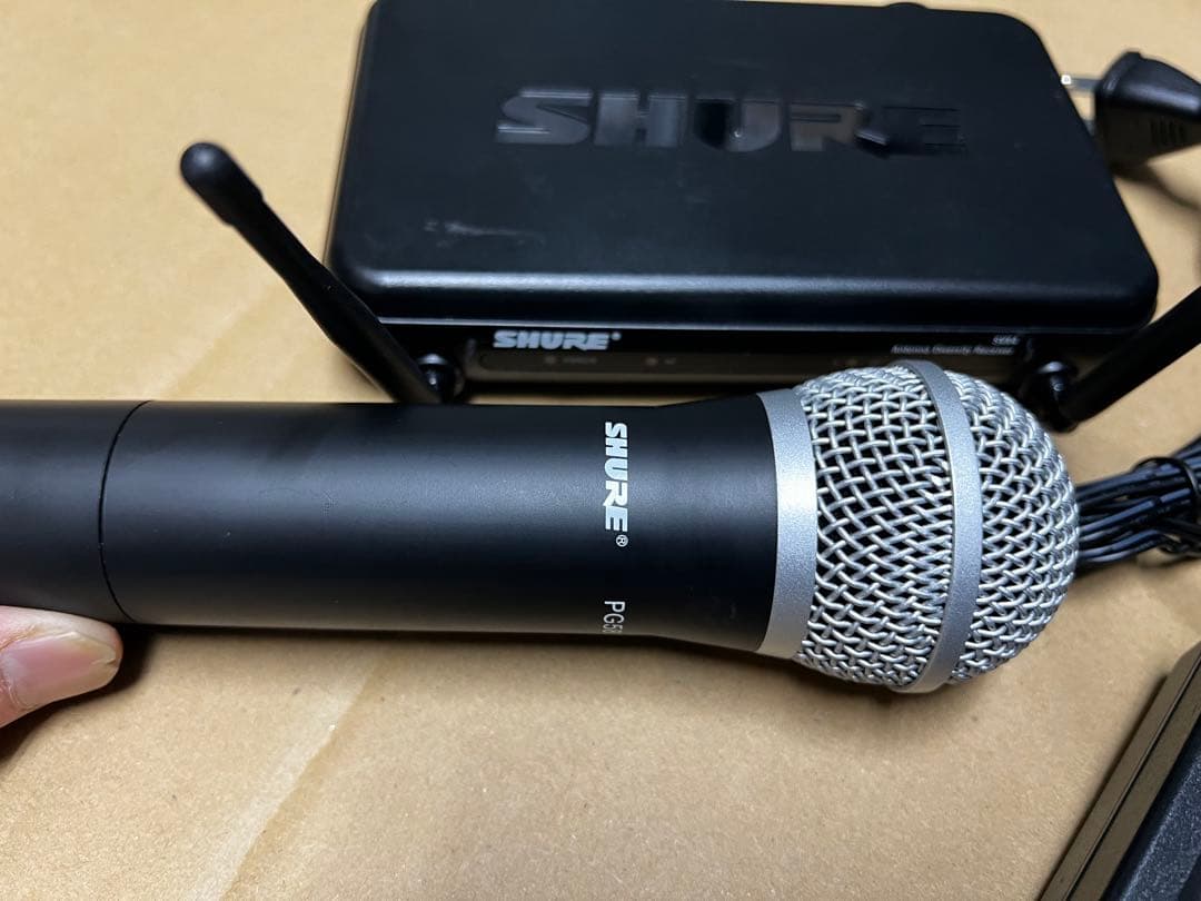 【中古】SHURE ワイヤレスマイクシステム SVX24/PG58 動作確認済み