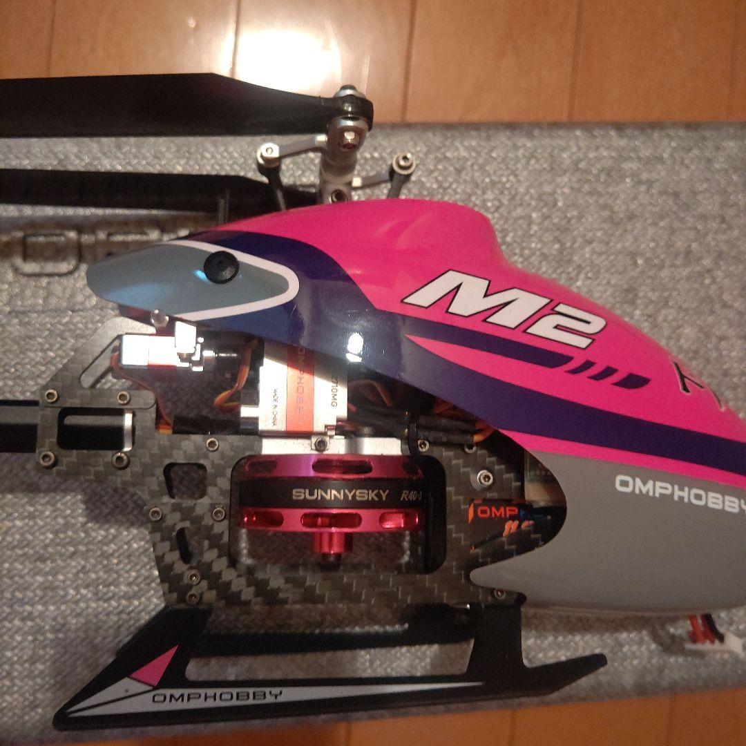 パン、OMPHOBBY M2 ヘリコプター ピンク/ブラック未使用に近い！