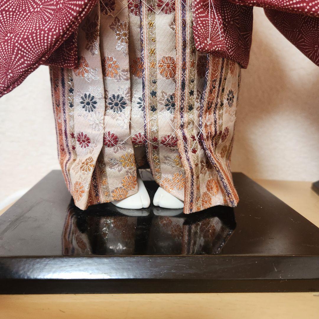 市松人形 男の子と女の子 2体セット 日本人形 正絹の衣装 本松 昭和レトロ