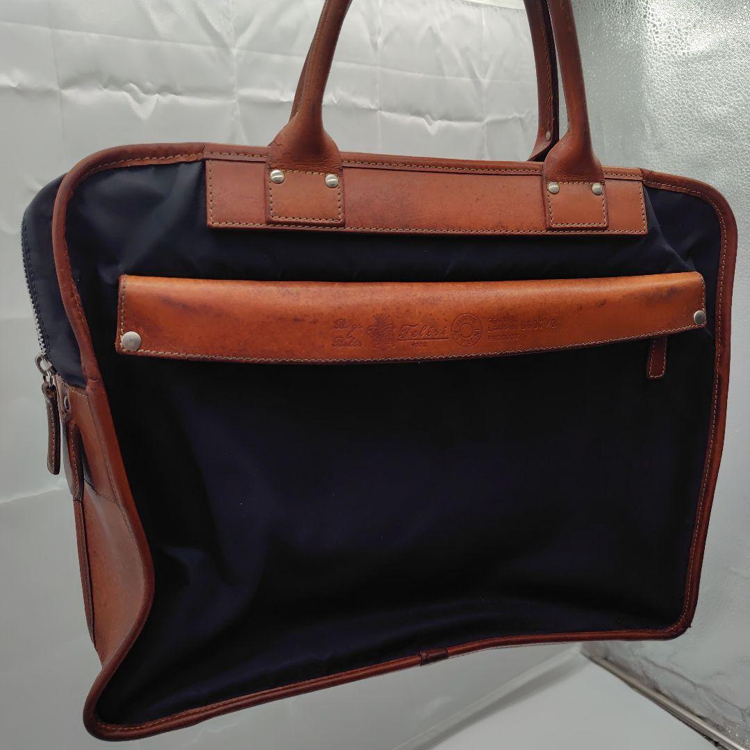 Felisi フェリージ　ビジネスバッグ ナイロン 黒 内側 レザー