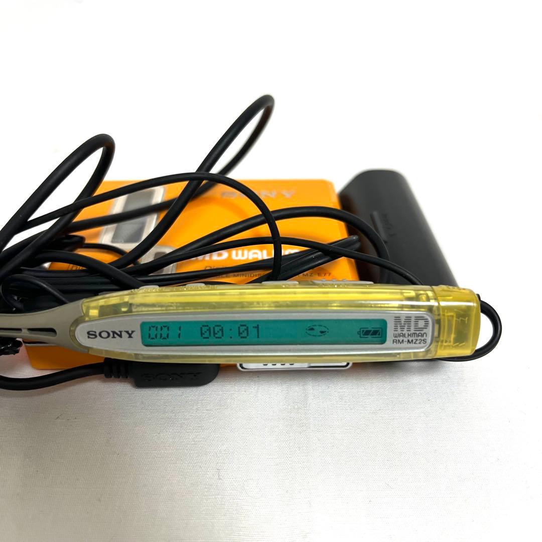 SONY MD WALKMAN MZ-E77 ソニー MDウォークマン オレンジ
