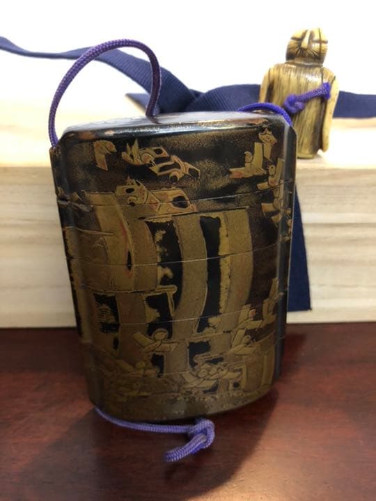 【印籠】根付セット　箱付き