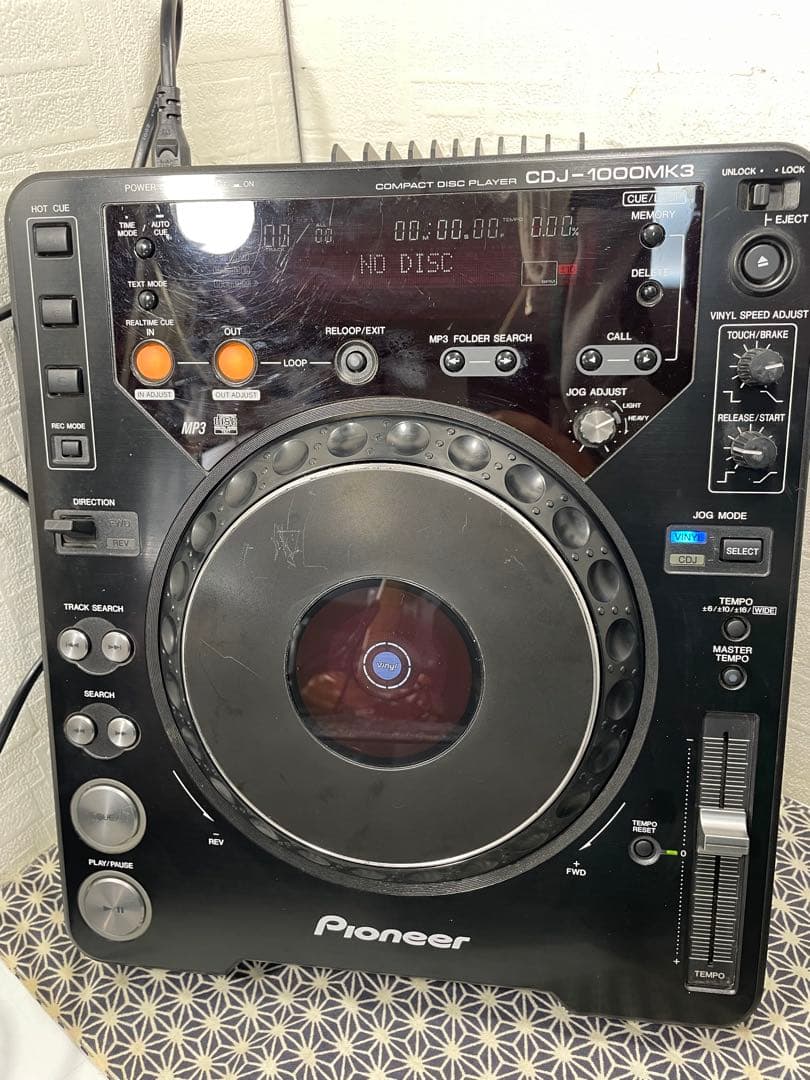 pioneer dj パイオニア　CDJ-1000mk3 回転部メンテナンス
