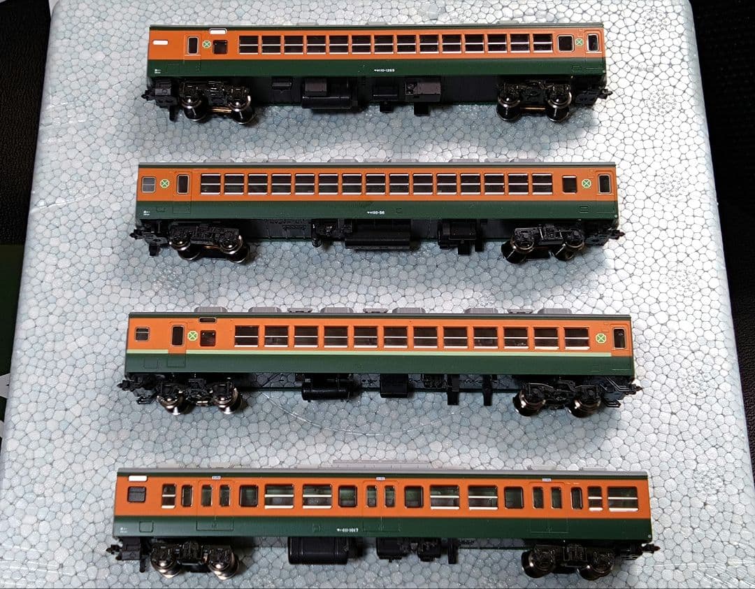 【ジャンク】113系中間付随車 4両 (サロ110/サロ113/サハ111)