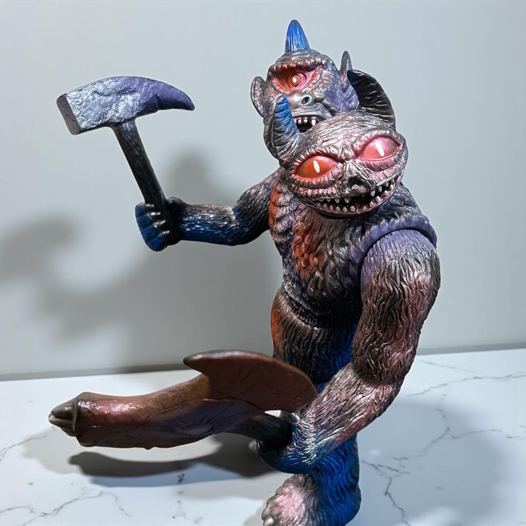 インディーズソフビ ツーヘッド サイクロプス デーモン 双頭怪獣 フィギュア