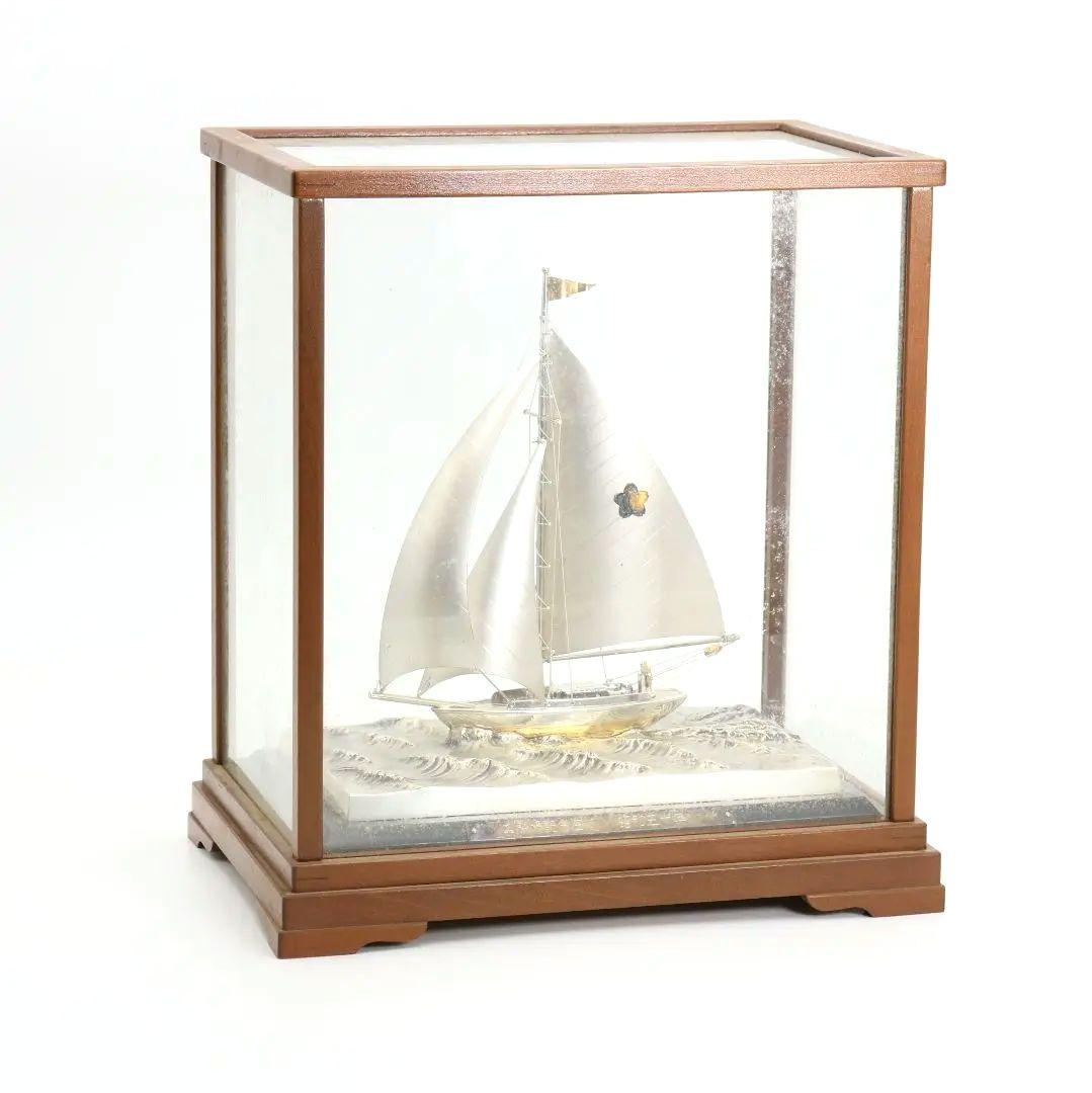 銀製刻印 銀製 シルバー 帆船 ヨット 約100g　V367　GK1