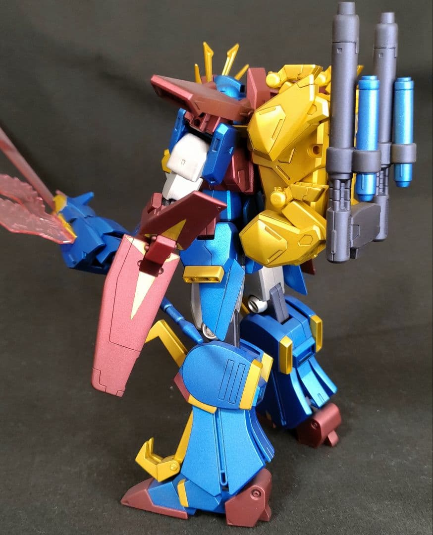 ガンプラ 塗装済 完成品 HGBF 1/144 ガンダムトライオン３