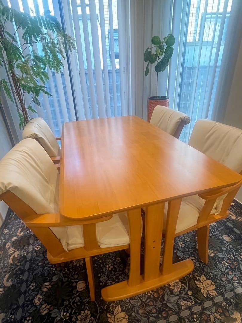 ダイニングテーブル(1400) チェア ダイニングセット