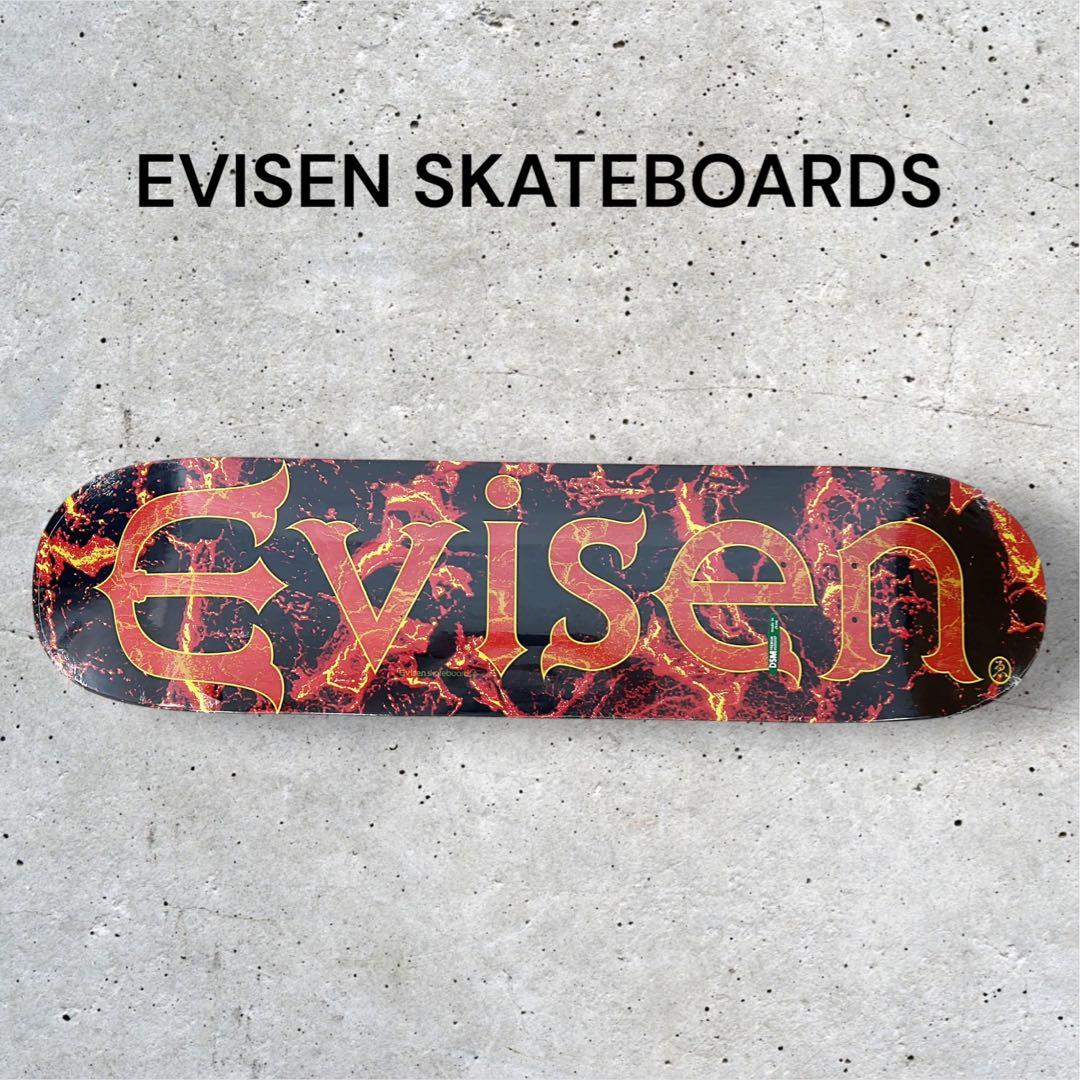 新品 Evisen Skateboards EVI-LOGO MAGMA 7.8