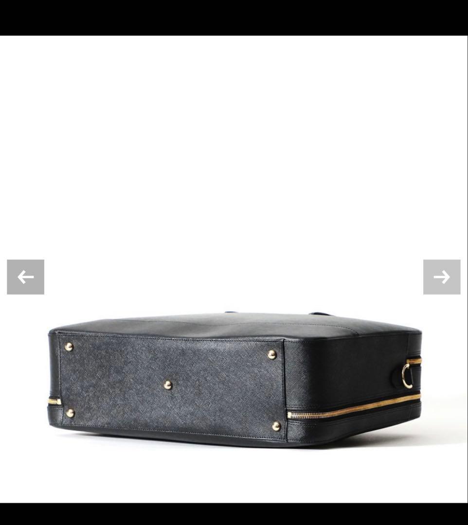 PELLE MORBIDA キャピターノ　ブリーフバッグ　2室タイプBLACK