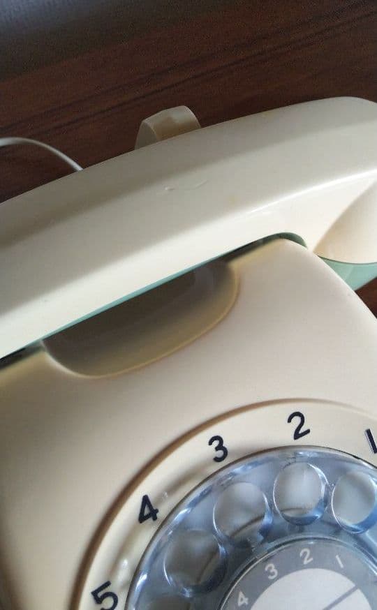 昭和レトロ電話機601-A2　アイボリー