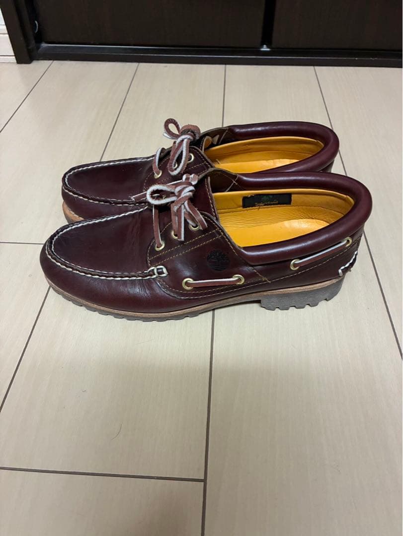 【美品】Timberland 3eyeclassic lug Burgundy