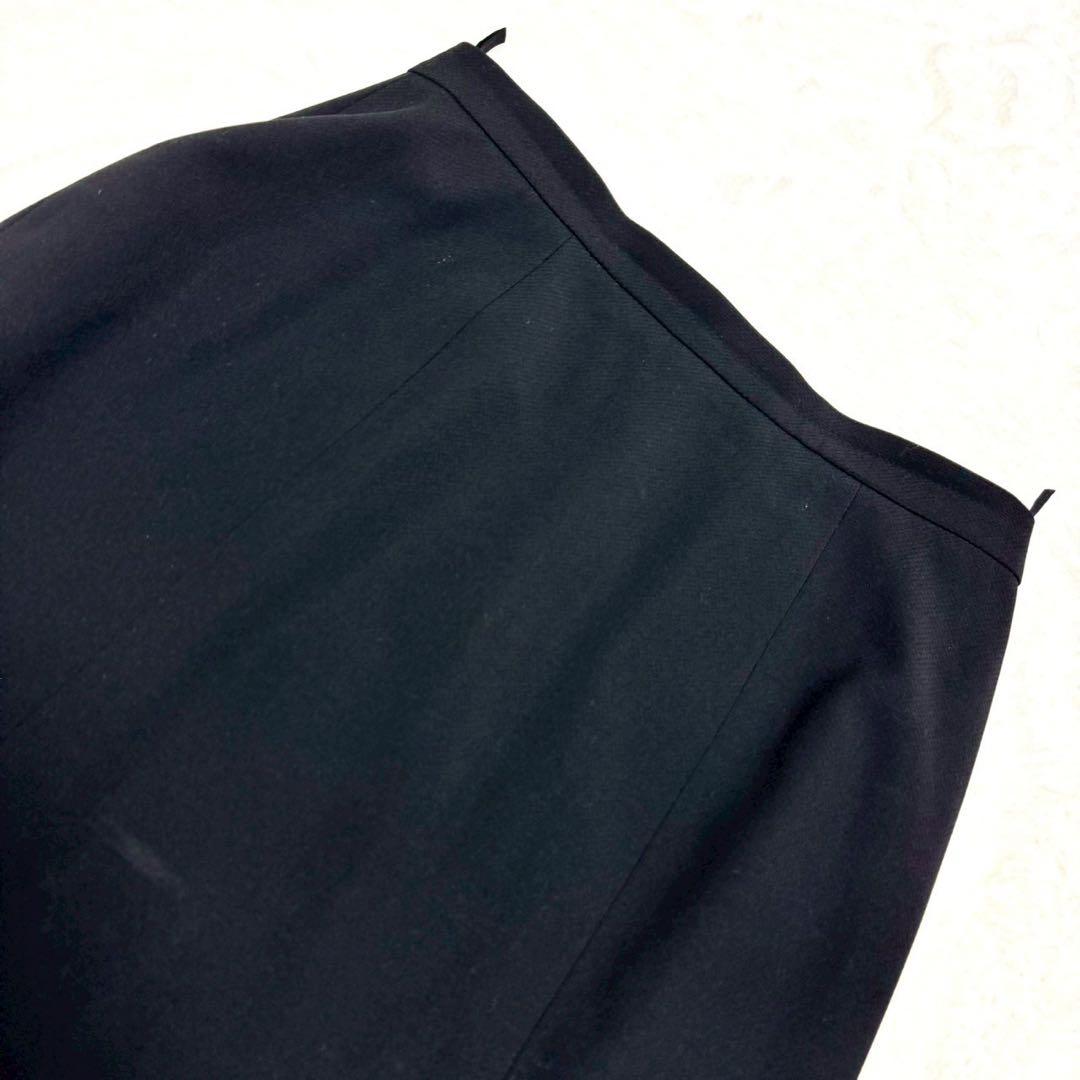 専用　ヴィンテージ シャネル スカート 膝下 ココマークボタン 裏地シルク 黒