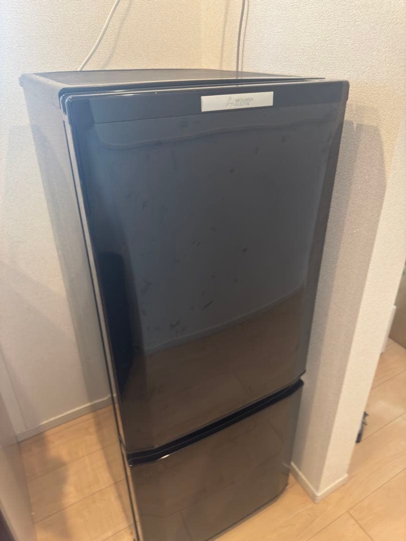 三菱 冷蔵庫 146L【MR-P15A-B】　ブラック　★送料無料