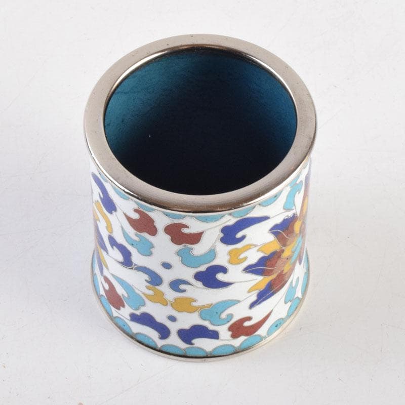 茶道具　北善七宝　花文　蓋置　共箱　C　9071