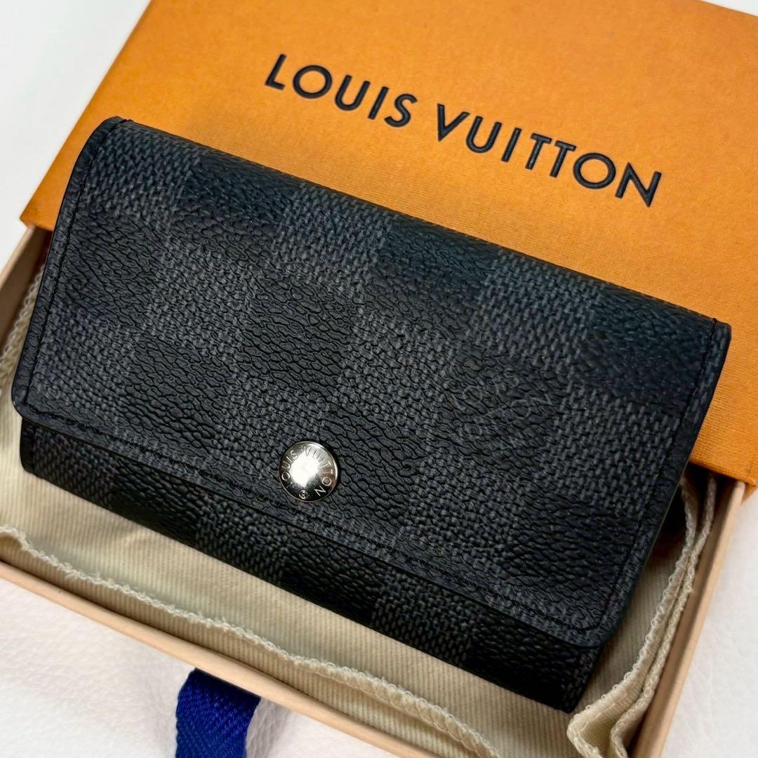 新品同様✨ルイヴィトン ミュルティクレ6 ダミエ グラフィット ICチップ