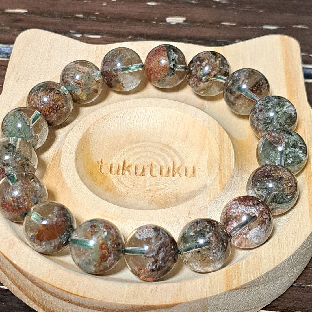 高品質　高透明　大玉ガーデンクォーツ　クリア庭園水晶　レッドグリーン　ピンク