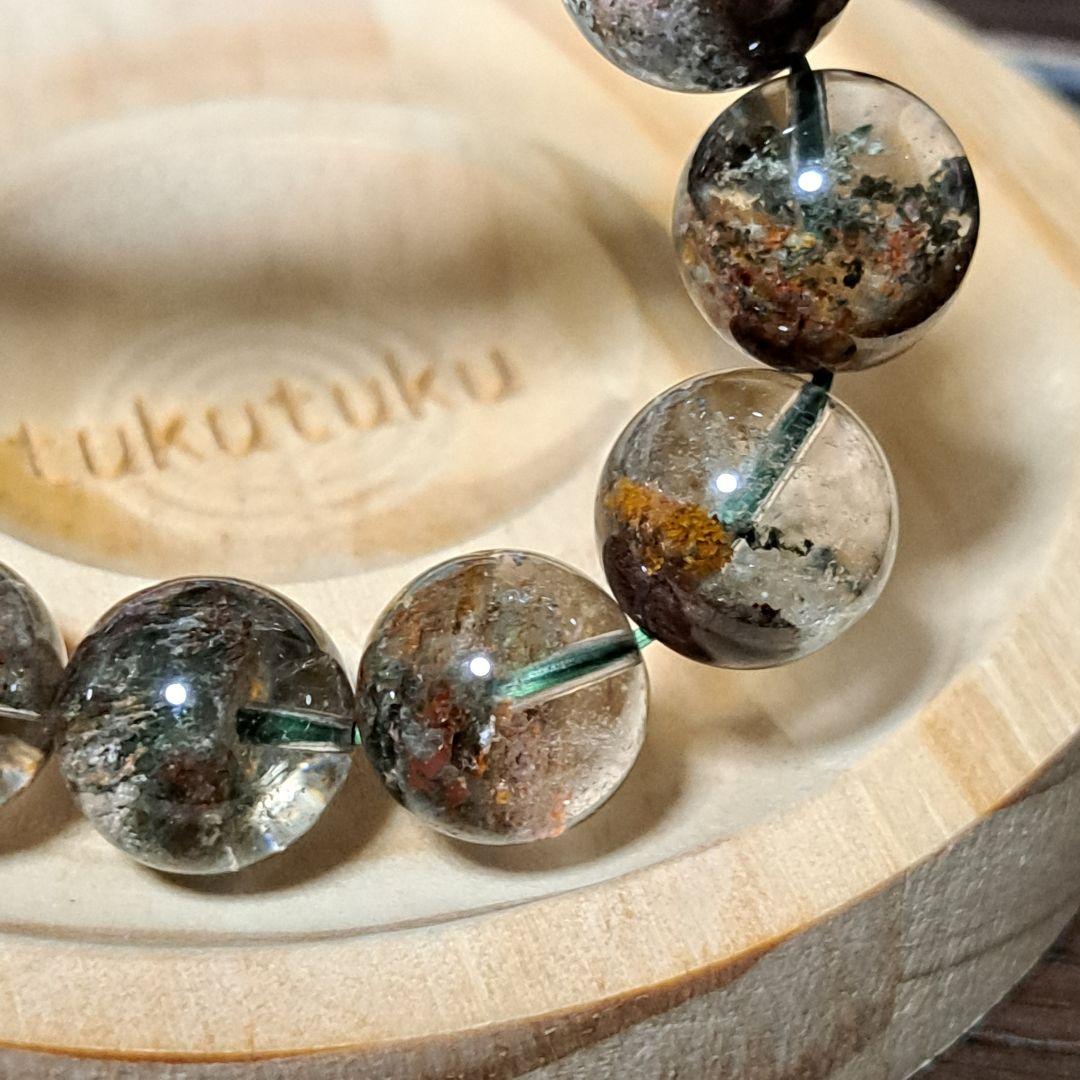 高品質　高透明　大玉ガーデンクォーツ　クリア庭園水晶　レッドグリーン　ピンク