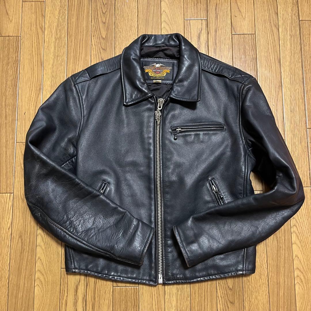 Harley-Davidson シングルライダースジャケット　S ブラック　黒
