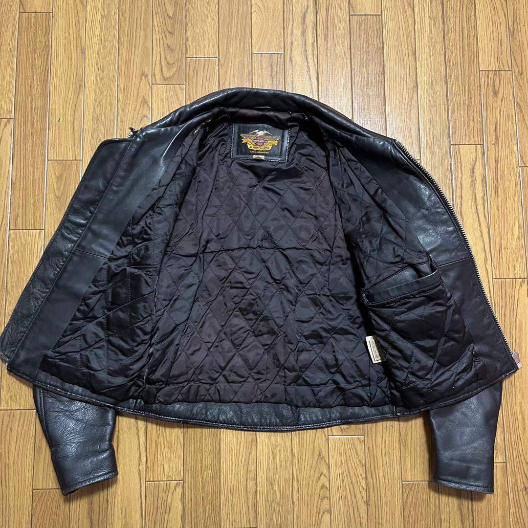 Harley-Davidson シングルライダースジャケット　S ブラック　黒