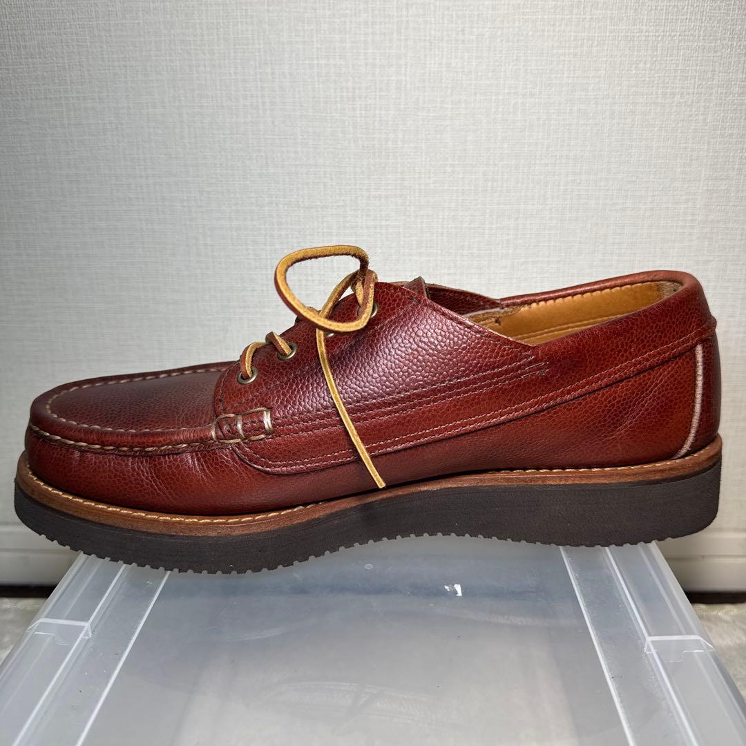 極美品　ユケテン　デッキシューズ　モカシン　ブラウン　9