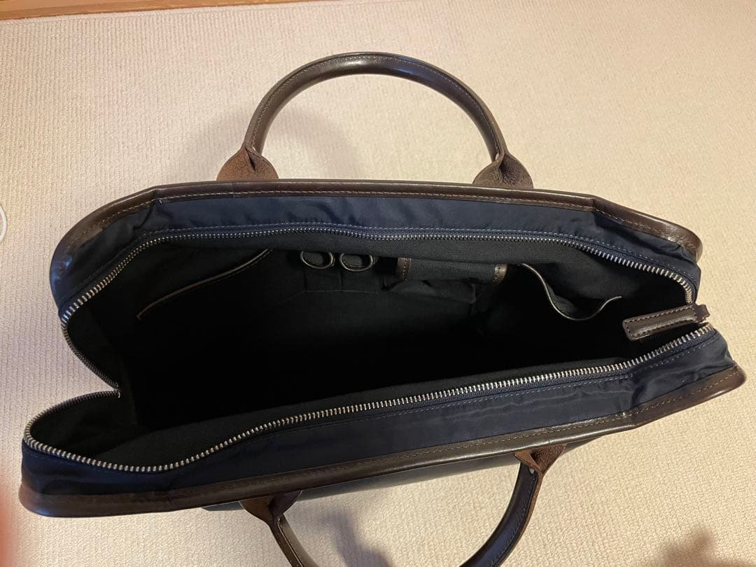 Felisi フェリージ8637/2 ビジネスバッグ ネイビー×ダークブラウン