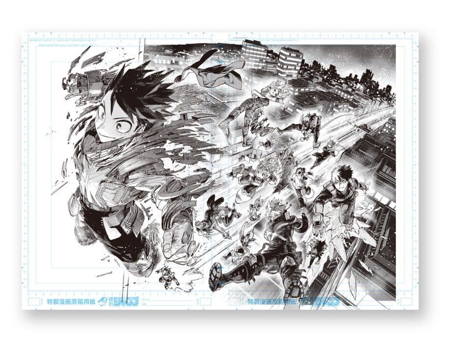 僕のヒーローアカデミア原画展デジタル原稿プリント爆豪勝己緑谷出久元A組3点セット