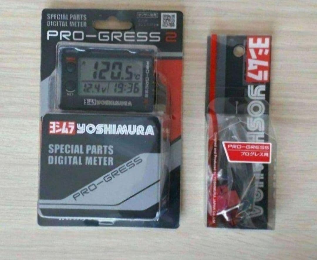 4点　ヨシムラ油温計　PRO-GRESS2 マルチテンプメーター 油温センサー