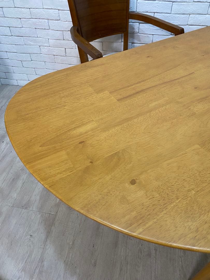 【東京都内23区配送無料】定価8万円　ベルメゾン　半円　ダイニング　テーブル