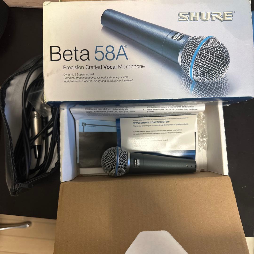 プロ使用！ダイナミックマイク SHURE (シュアー)　BETA58A