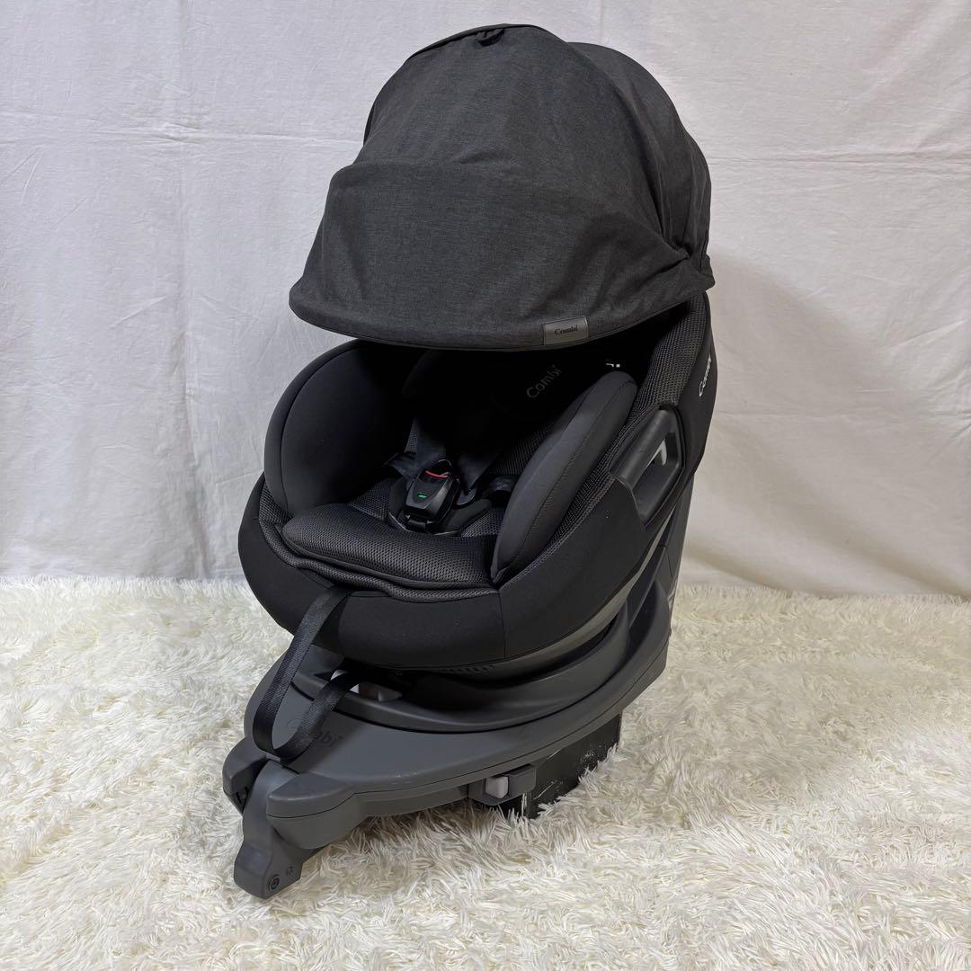美品　Combi コンビ THE S ISOFIX エッグショック　ダークグレー