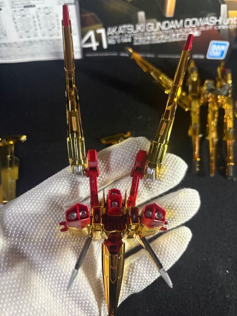 作製済みRGアカツキ+シラヌイパック+ゼウスシルエット　欠品あり　ジャンク扱い