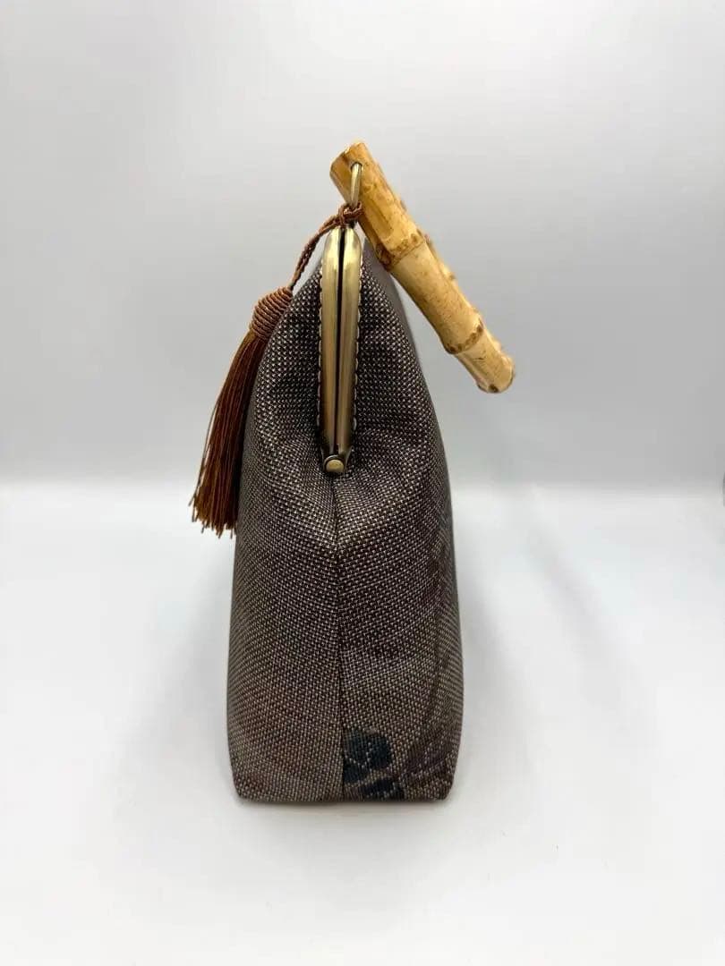 【ハンドメイド】 大島紬 着物リメイク　ハンド バッグ2点セット #B312